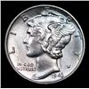 Image 2 : 1943-p Mercury Dime 10c Grades GEM+ FSB