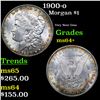 Image 1 : 1900-o Morgan Dollar $1 Grades Choice+ Unc