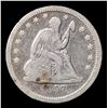 Image 2 : 1857-p Seated Liberty Quarter 25c Grades vf+