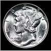 Image 2 : 1944-p Mercury Dime 10c Grades GEM+ Unc