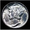 Image 2 : 1945-d Mercury Dime 10c Grades GEM+ Unc
