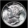 Image 2 : 1941-p Mercury Dime 10c Grades GEM++ Unc