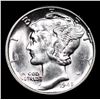 Image 2 : 1945-p Mercury Dime 10c Grades GEM++ Unc