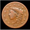 Image 2 : 1837 Head of 1838 Coronet Head Large Cent 1c Grades vf+