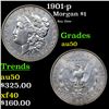 Image 1 : 1901-p Morgan Dollar $1 Grades AU, Almost Unc