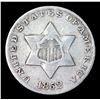Image 2 : 1852 Three Cent Silver 3cs Grades vf++