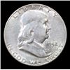 Image 2 : 1952-s Franklin Half Dollar 50c Grades Select+ Unc