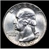 Image 2 : 1950-p Washington Quarter 25c Grades GEM+ Unc