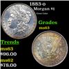 Image 1 : 1883-o Morgan Dollar $1 Grades Select Unc