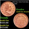 1863 New York Civil War Token F-110/442a 1c Grades Unc details