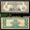 1899 $2 Large Size Silver Certificate "Mini-Portholes" Fr-258 Lyons-Roberts Grades f+
