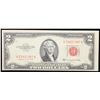 Image 2 : Consecutive Serial Numbers 2x 1953b $2 Red Seal United States Note Grades Gem CU