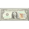 Image 2 : 1977 $1 Federal Reserve Note 1st Day of Issue, with Stamp Grades Gem CU