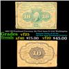 Image 1 : 1862 US Fractional Currency 10c First Issue fr-1242 Washington Grades vf+