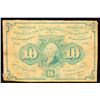 Image 2 : 1862 US Fractional Currency 10c First Issue fr-1242 Washington Grades vf+