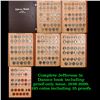 Image 1 : ***Auction Highlight*** Complete Jefferson 5c Dansco book including proof-only issue, 1938-2009, 195