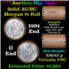 Image 1 : ***Auction Highlight***  AU/BU Slider Brinks Shotgun Morgan $1 Roll 1901 & O Ends Virtually UNC (fc)