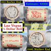 ***Auction Highlight*** Old Casino 50c Roll $10 Halves Las Vegas Casino Silver City 1911 Barber & 19