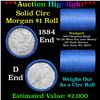 ***Auction Highlight*** Chemical Bank Shotgun 1884 & 'D' Ends Mixed Morgan/Peace Silver dollar roll,