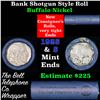 Image 1 : Buffalo Nickel Shotgun Roll in Old Bank Style 'Bell Telephone'  Wrapper 1925 & S Mint Ends