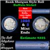 Image 1 : Buffalo Nickel Shotgun Roll in Old Bank Style 'Bell Telephone'  Wrapper 1926 & S Mint Ends