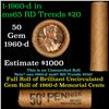 Shotgun Lincoln 1c roll, 1960-d 50 pcs Brandt Wrapper
