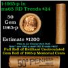Shotgun Lincoln 1c roll, 1965-p 50 pcs Brandt Wrapper