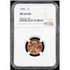 Image 2 : NGC 1986-p Lincoln Cent 1c Graded ms66 rd By NGC