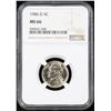 Image 2 : NGC 1986-d Jefferson Nickel 5c Graded ms66 By NGC