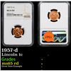 Image 1 : NGC 1957-d Lincoln Cent 1c Graded ms65 rd By NGC