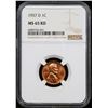 Image 2 : NGC 1957-d Lincoln Cent 1c Graded ms65 rd By NGC