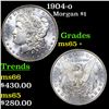 Image 1 : 1904-o Morgan Dollar $1 Grades GEM+ Unc