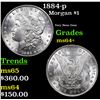 Image 1 : 1884-p Morgan Dollar $1 Grades Choice+ Unc