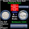 Image 1 : Buffalo Nickel Shotgun Roll in Old Bank Style 'Bell Telephone'  Wrapper 1924 & S Mint Ends