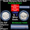 Image 1 : Buffalo Nickel Shotgun Roll in Old Bank Style 'Bell Telephone'  Wrapper 1925 & D Mint Ends