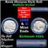Image 1 : Buffalo Nickel Shotgun Roll in Old Bank Style 'Bell Telephone'  Wrapper 1926 & D Mint Ends