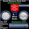 Image 1 : Buffalo Nickel Shotgun Roll in Old Bank Style 'Bell Telephone'  Wrapper 1926 & S Mint Ends