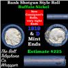 Image 1 : Buffalo Nickel Shotgun Roll in Old Bank Style 'Bell Telephone'  Wrapper 1919 & D Mint Ends