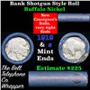 Image 1 : Buffalo Nickel Shotgun Roll in Old Bank Style 'Bell Telephone'  Wrapper 1919 & S Mint Ends