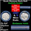 Image 1 : Buffalo Nickel Shotgun Roll in Old Bank Style 'Bell Telephone'  Wrapper 1927 & D Mint Ends