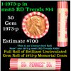 Image 1 : Shotgun Lincoln 1c roll, 1973-p 50 pcs Provident National Bank Wrapper