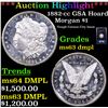 Image 1 : ***Auction Highlight*** NGC 1882-cc Morgan Dollar GSA Hoard $1 Graded ms63 dmpl By NGC (fc)