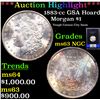 Image 1 : ***Auction Highlight*** NGC 1883-cc Morgan Dollar GSA Hoard $1 Graded ms63 By NGC (fc)