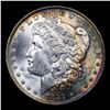 Image 2 : ***Auction Highlight*** 1881-o Morgan Dollar Rainbow Toned $1 Graded ms64+ By SEGS (fc)
