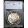 Image 4 : ***Auction Highlight*** 1881-o Morgan Dollar Rainbow Toned $1 Graded ms64+ By SEGS (fc)
