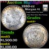 Image 1 : ***Auction Highlight*** 1880-cc Morgan Dollar $1 Graded ms64+ By SEGS (fc)