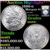 Image 1 : ***Auction Highlight*** 1886-o Morgan Dollar $1 Graded Choice+ Unc By USCG (fc)