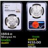Image 1 : NGC 1884-o Morgan Dollar $1 Graded ms63 By NGC