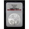 Image 2 : NGC 2005 Silver Eagle Dollar Early Release $1 Graded ms69 By NGC