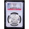 Image 2 : NGC 1888-p Morgan Dollar $1 Graded ms63 By NGC